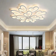 LED chandelier with remote control BLOSSOM 146W, 12 Petals, Cold/Warm/Neutral light 3000k/4000k/6000k, Dimmable, White LED chandelier with remote control Default Title Alessandro Design