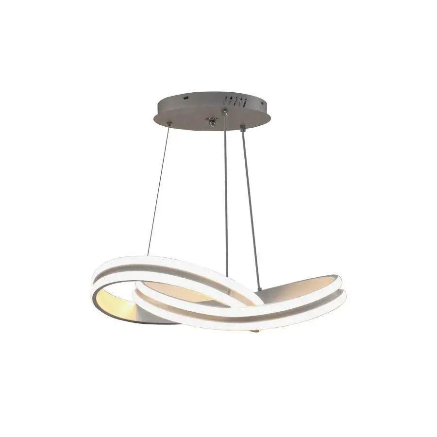 Suspended LED chandelier with remote control INFINITY LOOP 120W, Cold/Warm/Neutral light, Dimmable, White, Height Adjustable Modern Chandeliers Default Title Alessandro Design