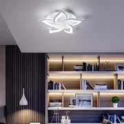 LED chandelier with remote control LOTUS 54W, 5 Petals, Cold/Warm/Neutral light, Dimmable, White LED chandelier with remote control Default Title Alessandro Design