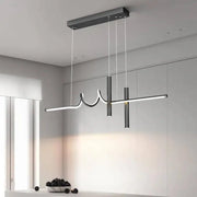 Suspended LED chandelier with remote control DANNA 36W, Cold/Warm/Neutral light, Dimmable, Black, Height Adjustable LED Chandeliers with Remote Control Default Title Alessandro Design