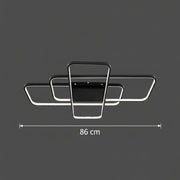 IANUSIS LED Chandelier with remote control 95W, 3 Elements, Cold/Warm/Neutral light, Dimmable, Black LED Chandeliers with Remote Control Default Title Alessandro Design