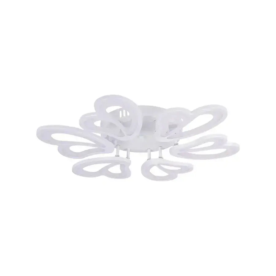 LED chandelier with remote control BLOSSOM 78W, 6 Petals, Diameter 60cm, Cold/Warm/Neutral light, Dimmable, White LED chandelier with remote control Default Title Alessandro Design