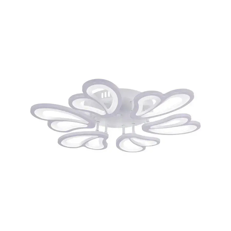 LED chandelier with remote control BLOSSOM 78W, 6 Petals, Diameter 60cm, Cold/Warm/Neutral light, Dimmable, White LED chandelier with remote control Default Title Alessandro Design