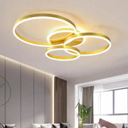 LED Chandelier with remote control LYRA 100W, 3 Circles, Cold/Warm/Neutral light, Dimmable, Brushed Gold LED Chandeliers with Remote Control Default Title Alessandro Design