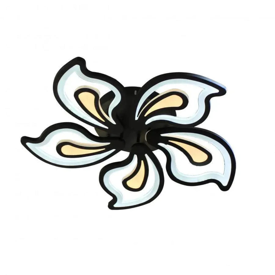 LED Chandelier with remote control GLORIOSA 150W, 5 Petals, Cold/Warm/Neutral light, Dimmable, Black LED Chandeliers with Remote Control Default Title Alessandro Design