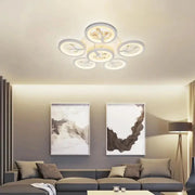 LED chandelier with remote control and crystal DAISY 78W, 6 Elements, Cold/Warm/Neutral light, Dimmable, White LED chandelier with remote control Default Title Alessandro Design