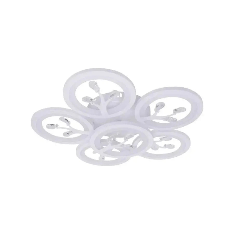 LED chandelier with remote control and crystal DAISY 78W, 6 Elements, Cold/Warm/Neutral light, Dimmable, White LED chandelier with remote control Default Title Alessandro Design