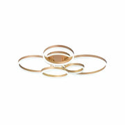 LED Chandelier with remote control LYRA 248W, 5 Circles, Cold/Warm/Neutral light, Dimmable, Brushed Gold LED Chandeliers with Remote Control Default Title Alessandro Design