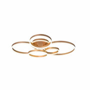 LED Chandelier with remote control LYRA 248W, 5 Circles, Cold/Warm/Neutral light, Dimmable, Brushed Gold LED Chandeliers with Remote Control Default Title Alessandro Design