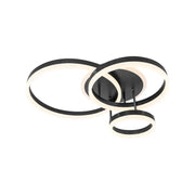 LED Chandelier with remote control LYRA 100W, 3 Circles, Cold/Warm/Neutral light, Dimmable, Black LED Chandeliers with Remote Control Default Title Alessandro Design