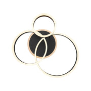 LED Chandelier with remote control LYRA 100W, 3 Circles, Cold/Warm/Neutral light, Dimmable, Black LED Chandeliers with Remote Control Default Title Alessandro Design