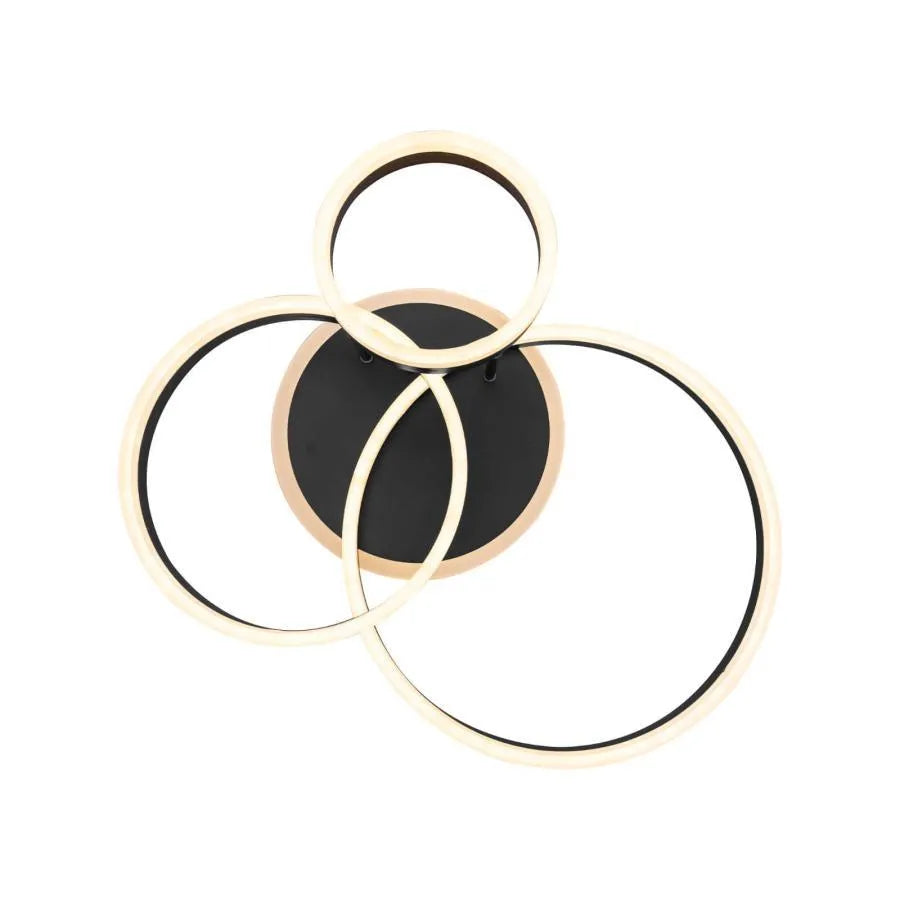 LED Chandelier with remote control LYRA 100W, 3 Circles, Cold/Warm/Neutral light, Dimmable, Black LED Chandeliers with Remote Control Default Title Alessandro Design