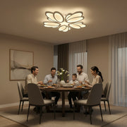 LED chandelier with remote control TULIP 81W, 5 Petals, Cold/Warm/Neutral light, Dimmable, White LED chandelier with remote control Default Title Alessandro Design