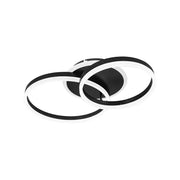 LED Chandelier with remote control LYRA 80W, 2 Circles, Cold/Warm/Neutral light, Dimmable, Black LED Chandeliers with Remote Control Default Title Alessandro Design