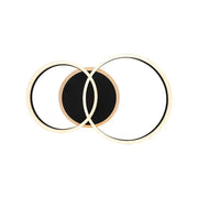 LED Chandelier with remote control LYRA 80W, 2 Circles, Cold/Warm/Neutral light, Dimmable, Black LED Chandeliers with Remote Control Default Title Alessandro Design