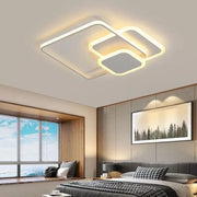 LED chandelier with remote control ANEMONA 75W, 3 Squares, Cold/Warm/Neutral light, Dimmable, White LED chandelier with remote control Default Title Alessandro Design