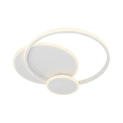 LED chandelier with remote control SILVIAN, 58W, 3 Circles, Cold/Warm/Neutral light, Dimmable, White LED chandelier with remote control Default Title Alessandro Design