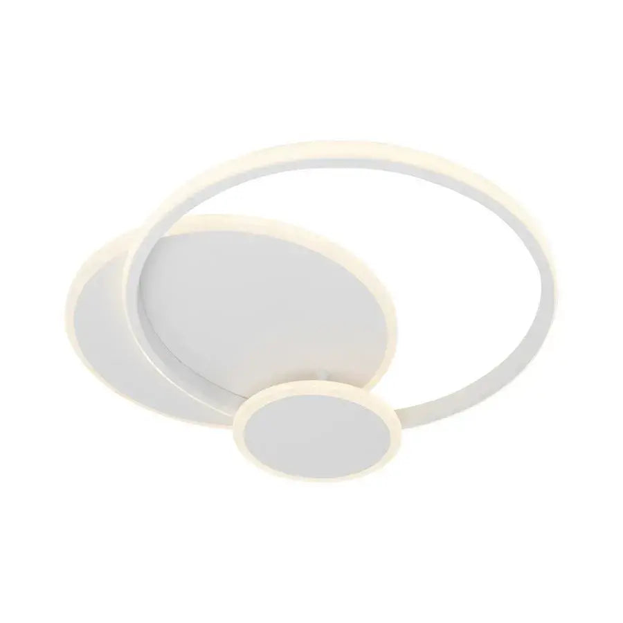 LED chandelier with remote control SILVIAN, 58W, 3 Circles, Cold/Warm/Neutral light, Dimmable, White LED chandelier with remote control Default Title Alessandro Design