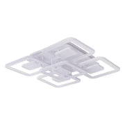 LED chandelier with remote control FELIX 119W, 5 Squares, Cold/Warm/Neutral light, Dimmable, White LED chandelier with remote control Default Title Alessandro Design