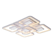 LED chandelier with remote control FELIX 119W, 5 Squares, Cold/Warm/Neutral light, Dimmable, White LED chandelier with remote control Default Title Alessandro Design