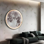Decorative LED Wall Lamp with Remote Control, Moon 34W Diameter 50CM Warm Light Neutral Cold 3000/4000/6000K LED Chandeliers with Remote Control Default Title Alessandro Design