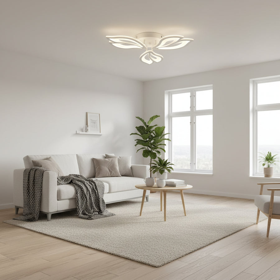 LED chandelier with remote control LILY 40W, 3 Elements, Cold/Warm/Neutral light, Dimmable, White LED chandelier with remote control Default Title Alessandro Design