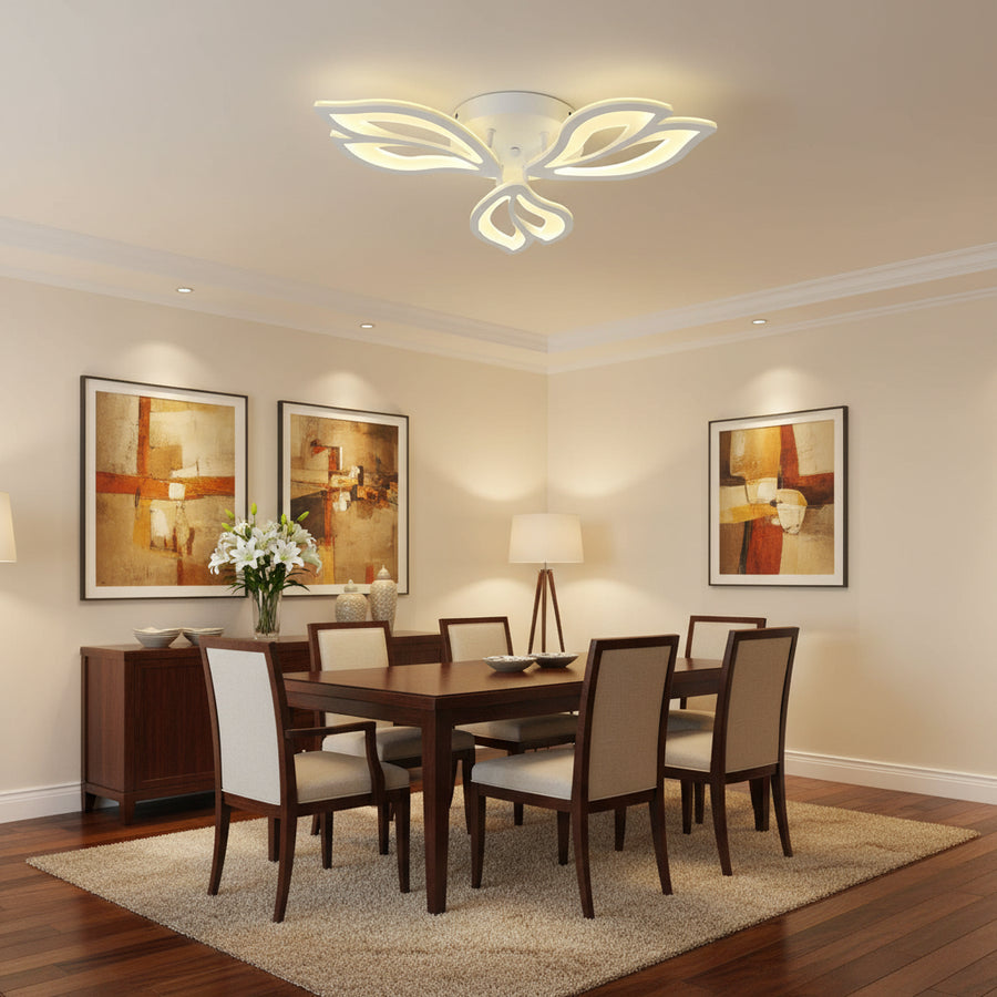 LED chandelier with remote control LILY 40W, 3 Elements, Cold/Warm/Neutral light, Dimmable, White LED chandelier with remote control Default Title Alessandro Design