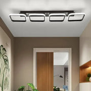 LED Chandelier VERTEX 45W, 4 Squares, Linear, Cold/Warm/Neutral light, Black LED Chandeliers Default Title Alessandro Design