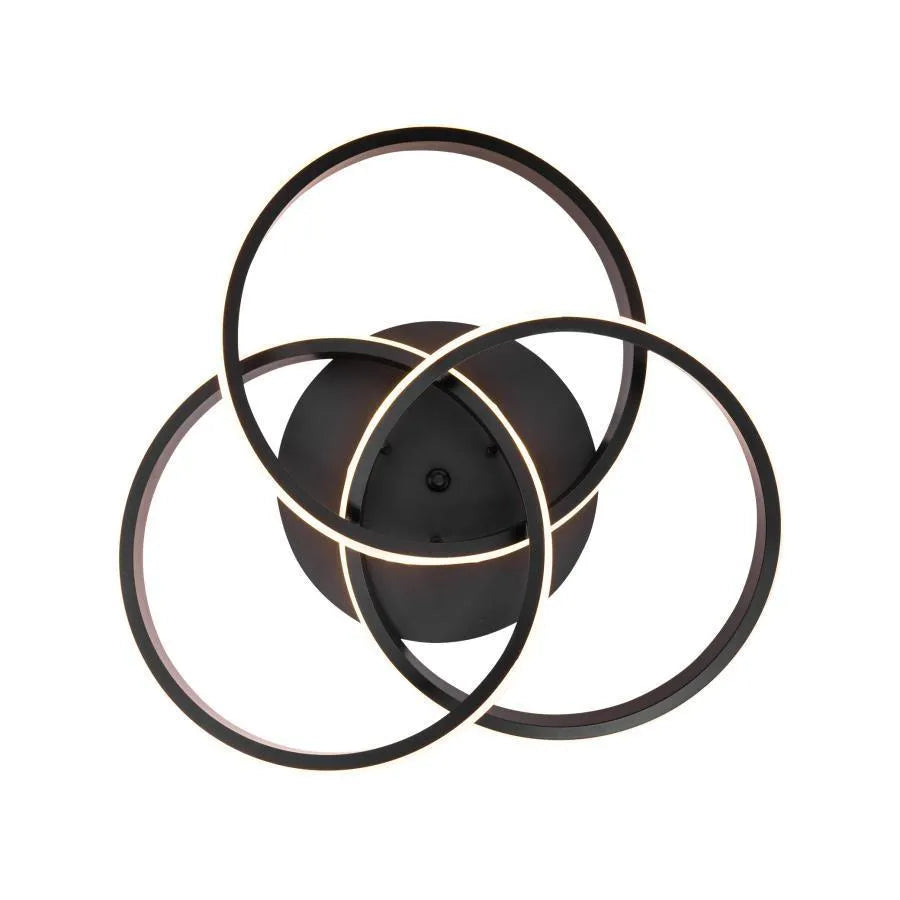 LED Chandelier with remote control VECTOR VORTEX 96W, 3 Elements, Cold/Warm/Neutral light, Dimmable, Black LED Chandeliers with Remote Control Default Title Alessandro Design