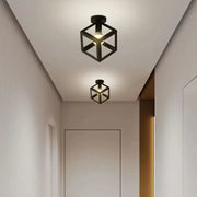 Cube Shape Chandelier - STRUKTUR Mono, 1x E27, Black, Metal Industrial Chandeliers Default Title Alessandro Design