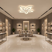 LED chandelier with remote control JASMINE 66W, 5 Petals, Cold/Warm/Neutral light, Dimmable, White LED chandelier with remote control Default Title Alessandro Design
