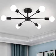 Mikkos 6XE27 chandelier, diameter 49cm, Black Modern Chandeliers Default Title Alessandro Design