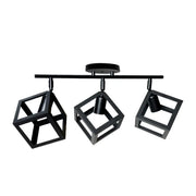 Chandelier FORMA CUB -STRUKTUR Trio, 3xE27, Black, Metal Industrial Chandeliers Default Title Alessandro Design