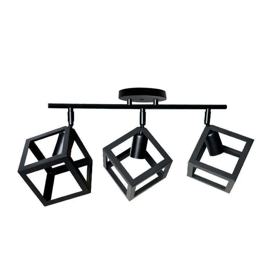 Chandelier FORMA CUB -STRUKTUR Trio, 3xE27, Black, Metal Industrial Chandeliers Default Title Alessandro Design