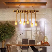 Vintage Chandelier with Rope PEDRO, 6 x E27 Dark Wood Vintage Chandeliers Default Title Alessandro Design