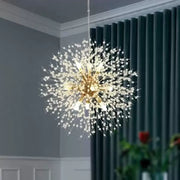 Schönbrunn Crystal Chandelier, 6x G9, Diameter 40cm, Glossy Gold, Adjustable Height Modern Chandeliers Default Title Alessandro Design