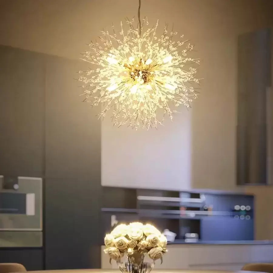 Schönbrunn Crystal Chandelier, 9x G9, Diameter 50 cm, Glossy Gold, Adjustable Height Modern Chandeliers Default Title Alessandro Design