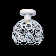 Vera Chandelier, 1*E27, White, Metal and Crystal Classic Chandeliers Default Title Alessandro Design