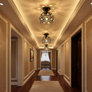 Vera Chandelier, 1x E27, Diameter 18cm, Black, Metal and Crystal Classic Chandeliers Default Title Alessandro Design