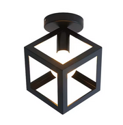 Cube Shape Chandelier - STRUKTUR Mono, 1x E27, Black, Metal Industrial Chandeliers Default Title Alessandro Design
