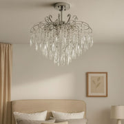 Crystal Chandelier EDINBURGH Eleganza, 5xE27, Diameter 47cm, Shiny Chrome Classic Chandeliers Default Title Alessandro Design