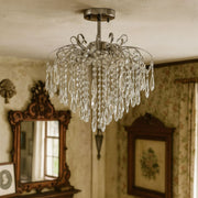Crystal Chandelier EDINBURGH Eleganza, 5xE27, Diameter 47cm, Shiny Chrome Classic Chandeliers Default Title Alessandro Design