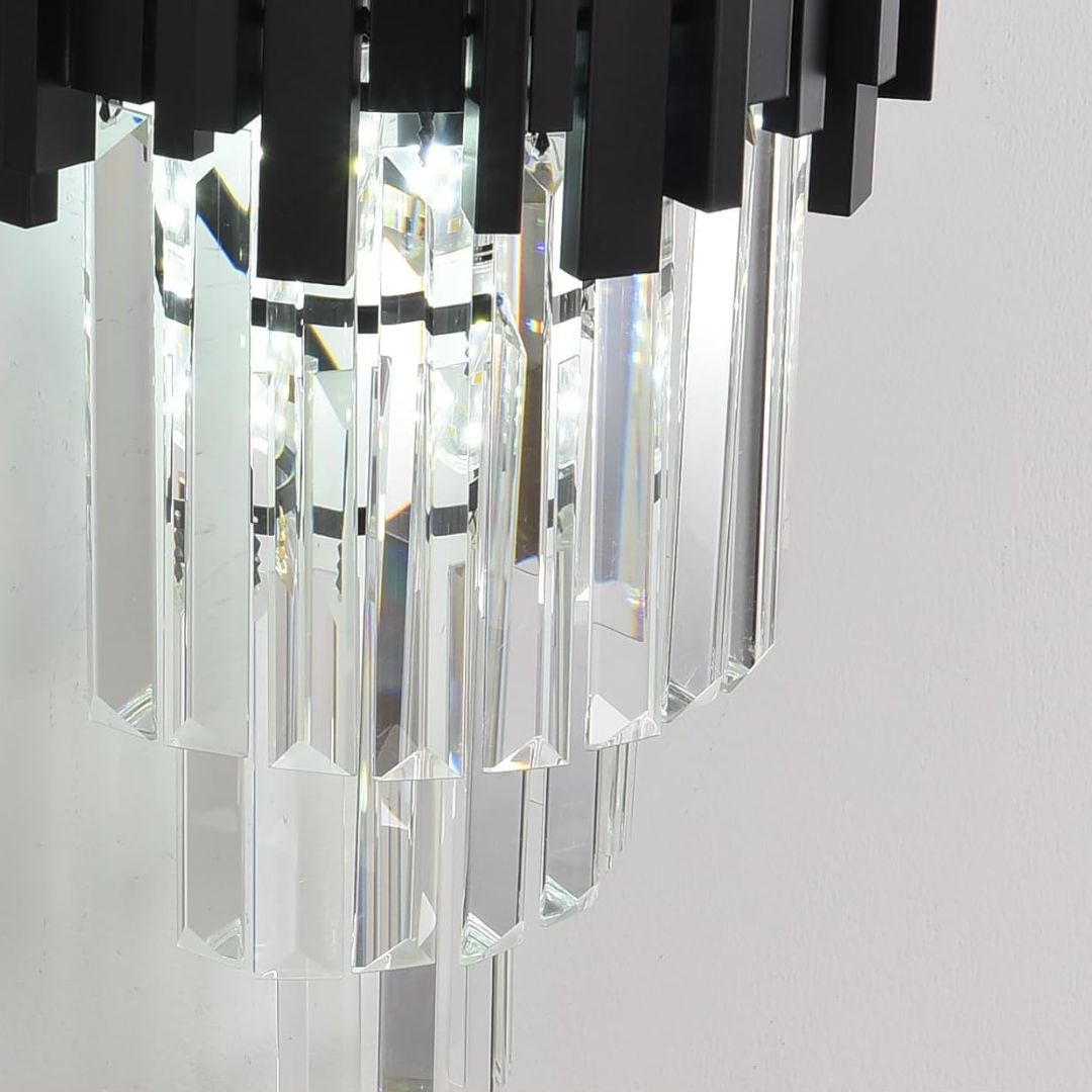 Aplica Candelabru Cristal BLOIS Piccolo, 2xE14, Negru Aplice de Interior Default Title Alessandro Design