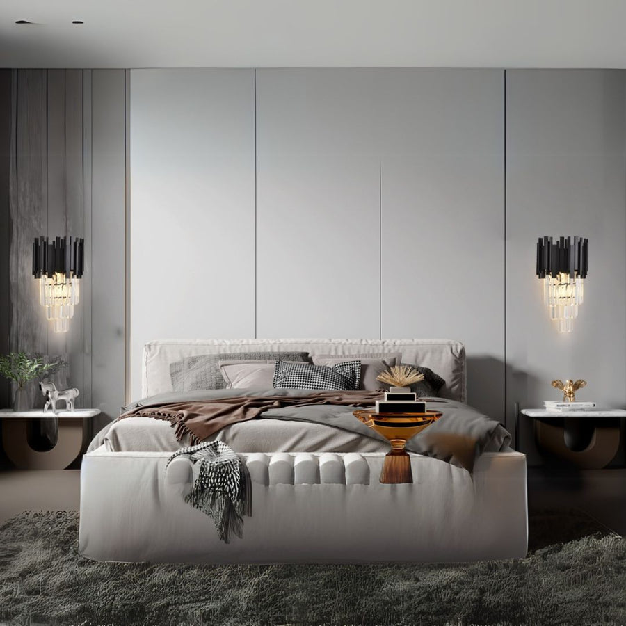 Aplica Candelabru Cristal BLOIS Piccolo, 2xE14, Negru Aplice de Interior Default Title Alessandro Design
