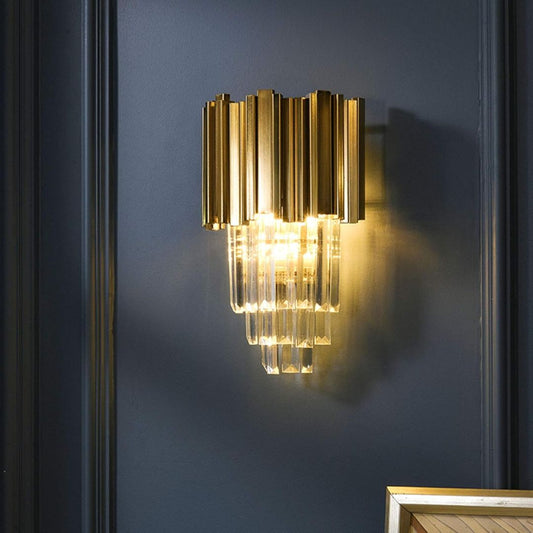 Aplica Candelabru Cristal BLOIS Piccolo, 2xE14, Auriu Aplice de Interior Default Title Alessandro Design
