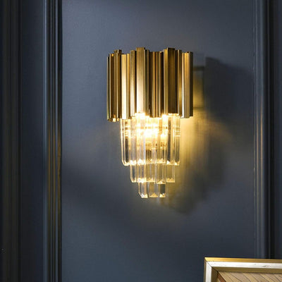 BLOIS Piccolo Crystal Chandelier Light, 2xE14, Gold