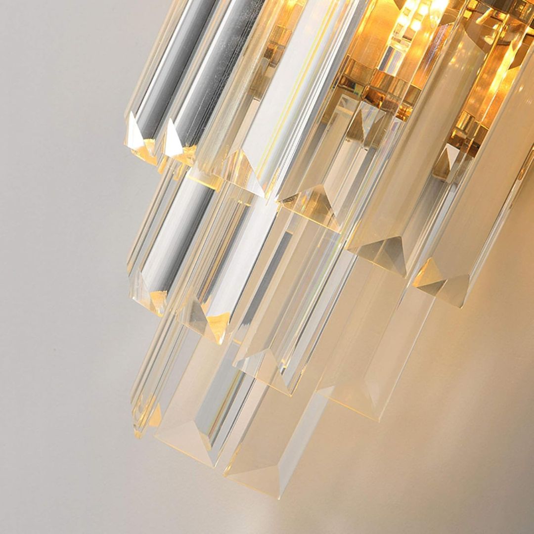 Aplica Candelabru Cristal BLOIS Piccolo, 2xE14, Auriu Aplice de Interior Default Title Alessandro Design