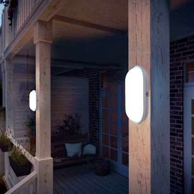 Outdoor LED wall light AX320/218WH, 24W, Warm light 3000K, IP65, White, Metal