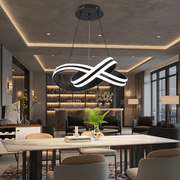 Suspended LED chandelier with remote control INFINITY LOOP 61W, Cold/Warm/Neutral light, Dimmable, Black, Height Adjustable LED Chandeliers with Remote Control Default Title Alessandro Design