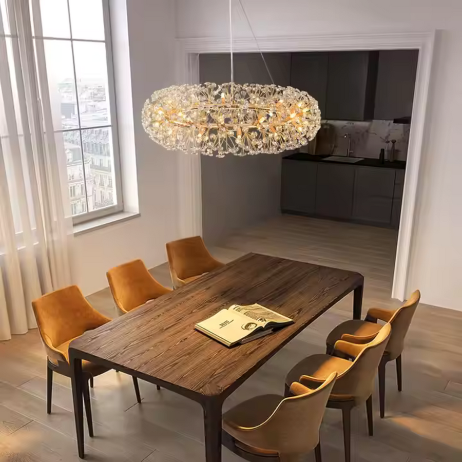 Crystal Chandelier SEGOVIA Magno 12x E14, Diameter 60cm, Shiny Gold, Adjustable Height Crystal Chandeliers Default Title Alessandro Design